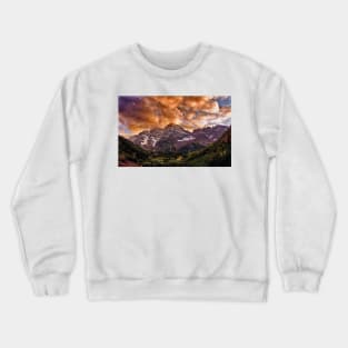 Maroon Bells Sunset Crewneck Sweatshirt